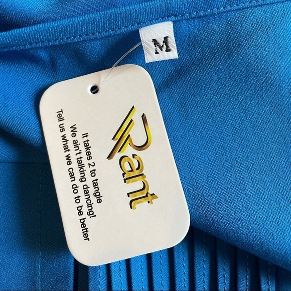 Rant Medical Scrubs Top. Turquoise. Size Medium - Picture 4 of 8